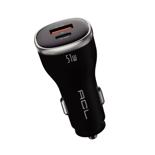 51W Usb Type-C Girişli Araç İçi Çakmaklık Şarj 6A Q.C 3.0 Destekli Şarj Aleti