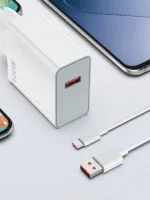 120W Turbo Hızlı Şarj Seti Saliseli Şarj | Type-C 6A Kablo + Adaptör | Xiaomi Redmi Samsung Uyumlu |