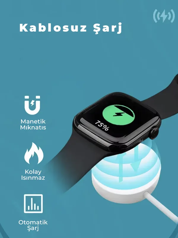 Kablosuz Şarj | MagSafe Uyumlu Samsung Watch & Telefon | Manyetik Wireless Şarj Aleti - Görsel 2