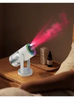 Mini Taşınabilir Lazer & RGB Yıldız Işıklı Ultrasonik Hava Nemlendirici Araç / Ev Kullanımı, 280 ml - Görsel 5