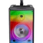 20W 8 İnç RGB Işıklı Mikrofonlu Karaoke TWS Orta Boy Bluetooth Hoparlör Ses Bombası Ses Topu