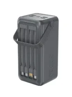 50000mAh LCD Ekranlı Powerbank | 22.5W 3A Hızlı Şarj | 4x USB Çıkış | Dahili Şarj Kabloları Led Işık - Görsel 2