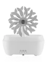 Değirmen Tasarımlı Döner Hava Nemlendirici – RGB Işık, Uzaktan Kumandalı Aromaterapi Difüzör - Görsel 6