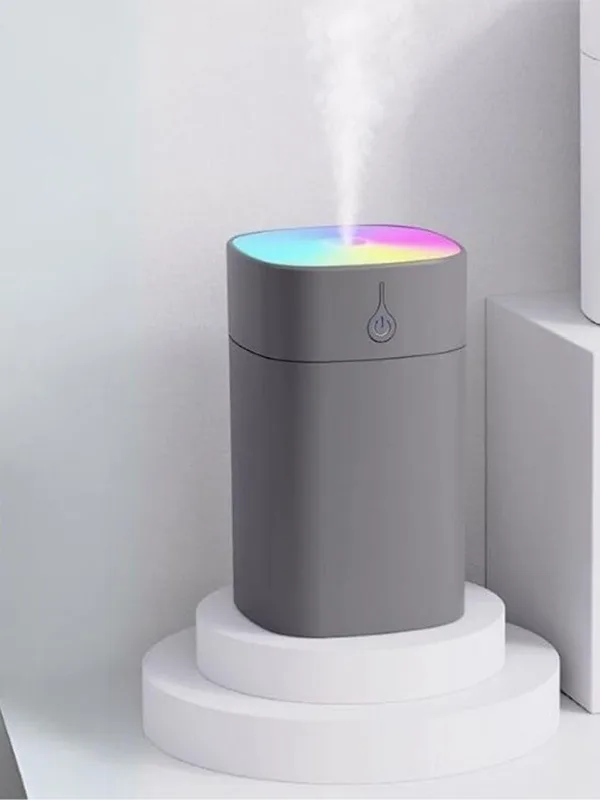 Araç İçi ve Masaüstü RGB Işıklı Mini Hava Nemlendirici USB Ultrasonik Buhar Makinesi Koku Difüzörü - Görsel 11