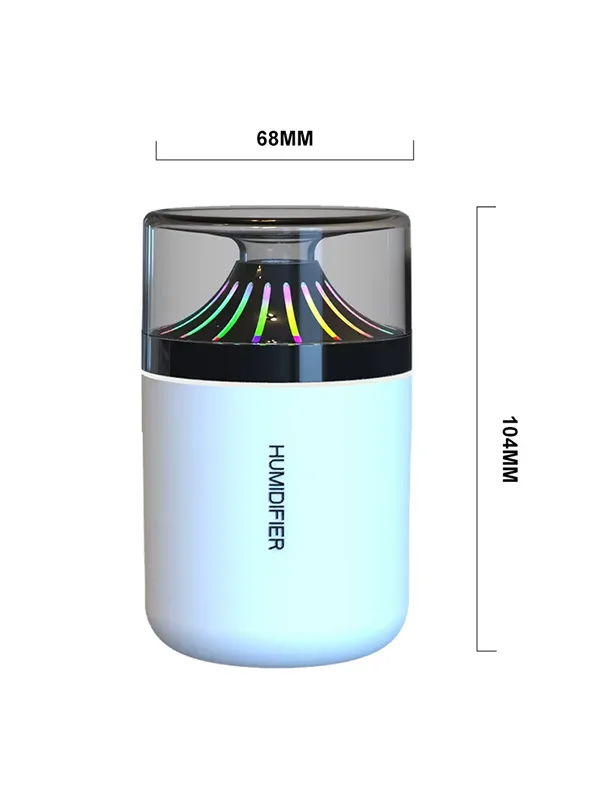 Type-C Girişli Mini RGB Hava Nemlendirici - Araç İçi ve Masaüstü Taşınabilir Sessiz Buhar Makinesi - Görsel 7