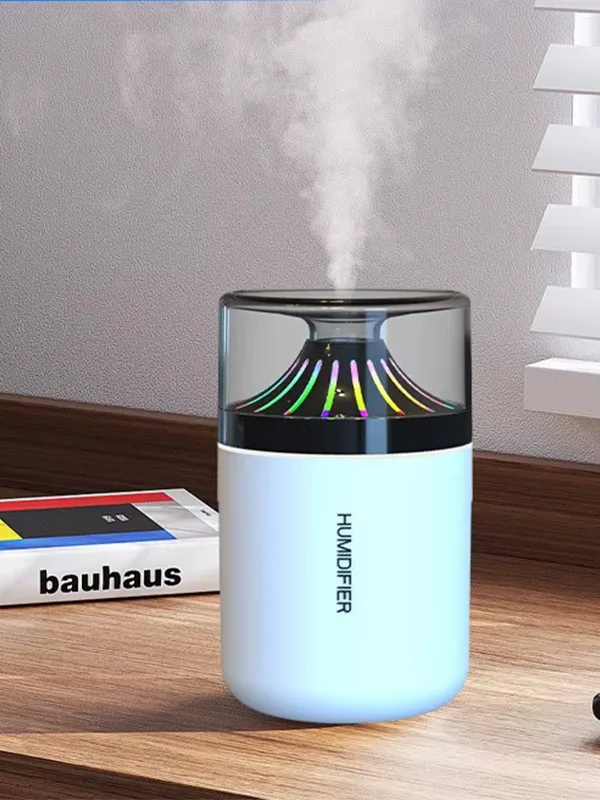 Type-C Girişli Mini RGB Hava Nemlendirici - Araç İçi ve Masaüstü Taşınabilir Sessiz Buhar Makinesi - Görsel 6