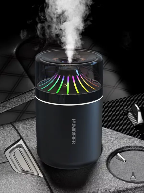 Type-C Girişli Mini RGB Hava Nemlendirici - Araç İçi ve Masaüstü Taşınabilir Sessiz Buhar Makinesi - Görsel 5