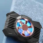 Şarjlı Kablosuz Telefon Soğutucu Fan - 2 Kademeli RGB Işıklı Gamer Oyun Fanı