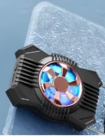 Şarjlı Kablosuz Telefon Soğutucu Fan - 2 Kademeli RGB Işıklı Gamer Oyun Fanı