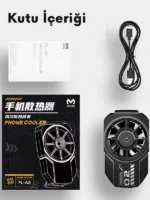 Metal Yüzeyli Profesyonel Telefon Soğutucu Fan - Gamer Oyuncu Tipi Hızlı Soğutma - Görsel 4