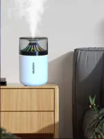 Type-C Girişli Mini RGB Hava Nemlendirici - Araç İçi ve Masaüstü Taşınabilir Sessiz Buhar Makinesi - Görsel 2