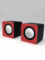 1+1 Kablolu Bilgisayar Hoparlörü - USB ve 3.5mm Jack Girişli PC / Laptop Uyumlu Stereo Mini Speaker - Görsel 2