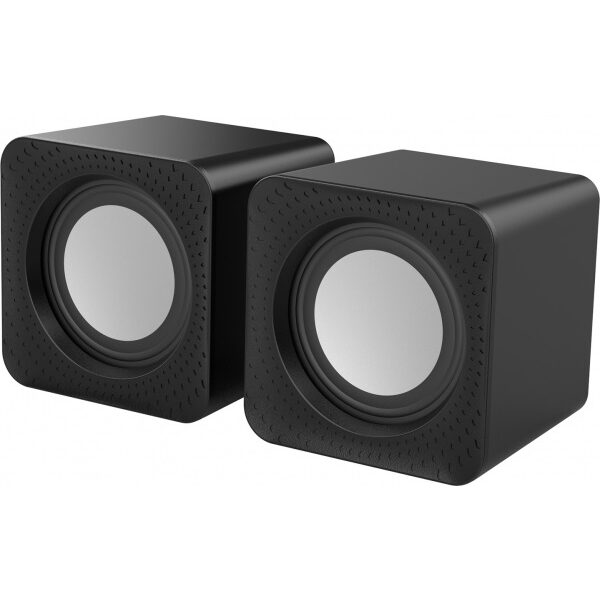 1+1 Kablolu Bilgisayar Hoparlörü - USB ve 3.5mm Jack Girişli PC / Laptop Uyumlu Stereo Mini Speaker