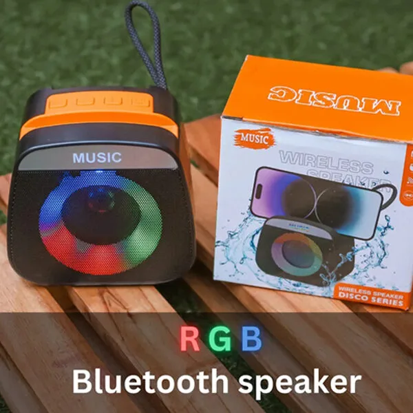 RGB Işıklı Bluetooth Hoparlör - TWS Özellikli 5W Güçlü Ses Bombası 7 Farklı Işık Modu