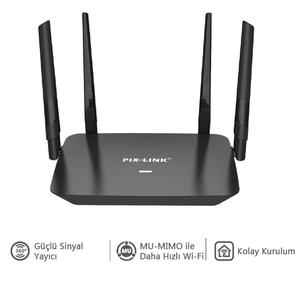 4 Antenli 300 Mbps Wifi Router Sinyal Güçlendirici WPA3 Güvenlikli Menzil Genişletici Access Point