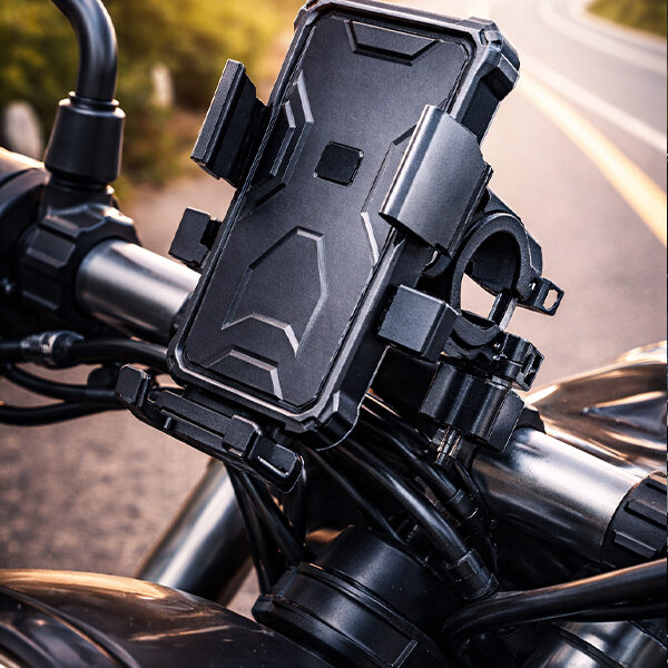 Otomatik Kilitlenen Motorsiklet Bisiklet Telefon Tutucu - Gidon Uyumlu Tek Elle Kullanım