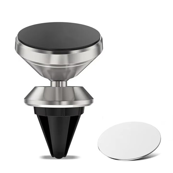 4 Güçlü Mıknatıslı Araç İçi Telefon Tutucu - Havalandırma Tipi 360° Dönen Telefon Tutacağı