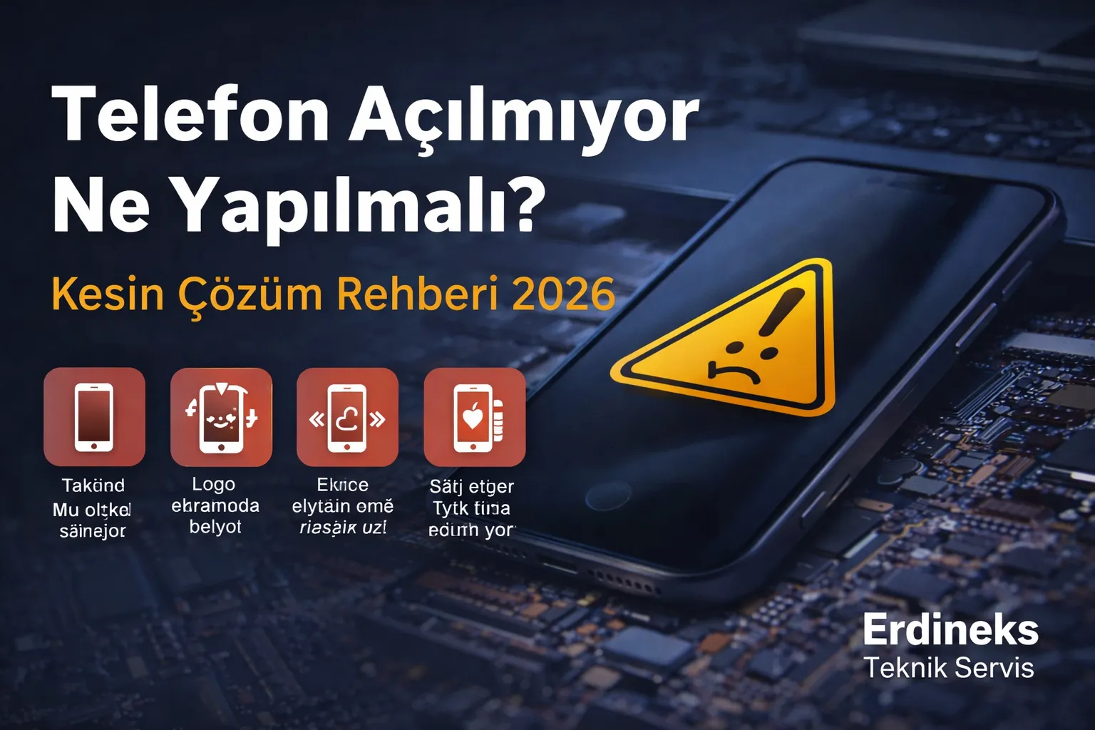 Telefon Açılmıyor Ne Yapılmalı - Erdineks Teknik Servis