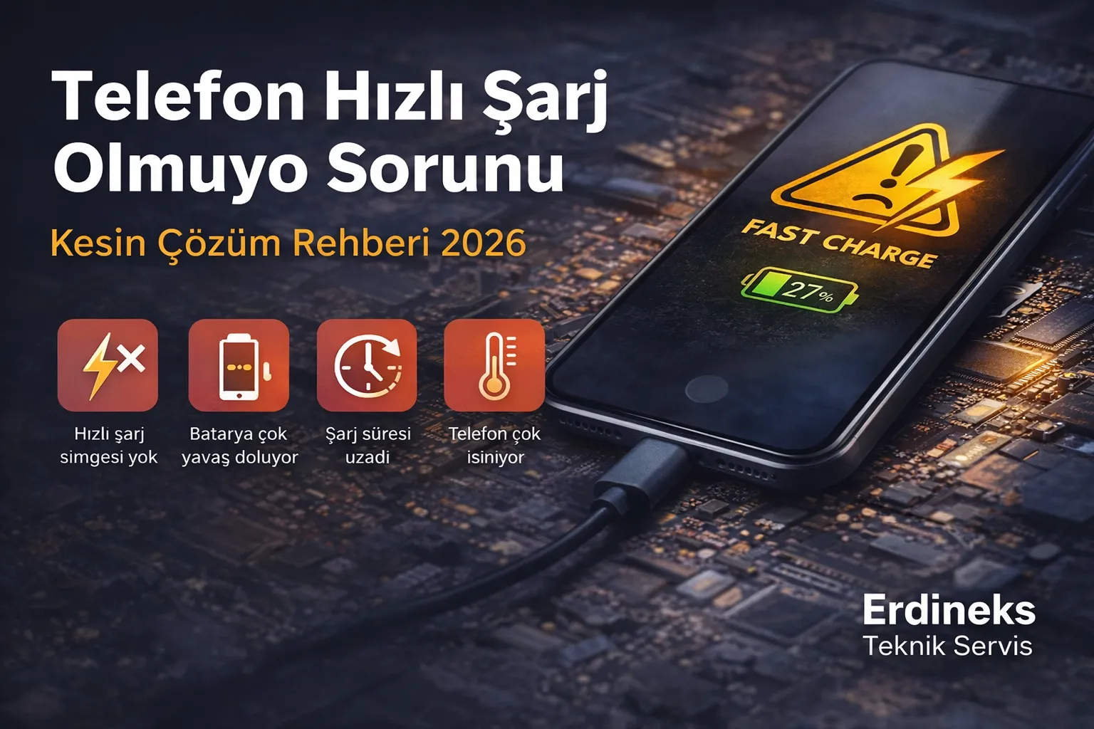 Telefon Hızlı Şarj Sorunu - Erdineks Teknik Servis