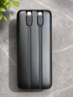 20.000 mAh 22.5W Hızlı Şarj Powerbank - Kendinden Kablolu (Type-C & Lightning) Watt Göstergeli Dijital Ekranlı Taşınabilir Şarj Cihazı - Görsel 8