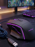 8 Tuşlu RGB Gaming Oyuncu Mouse Ayarlanabilir DPI Örgülü Kablolu E-Spor Faresi