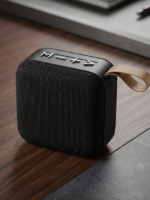 Askılı ve Kumaş Tasarımlı Mini Bluetooth Hoparlör - 5W Güçlü Ses, Şarjlı Taşınabilir Kompakt Ses Sistemi - Görsel 3