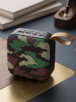 Askılı ve Kumaş Tasarımlı Mini Bluetooth Hoparlör - 5W Güçlü Ses, Şarjlı Taşınabilir Kompakt Ses Sistemi - Görsel 2